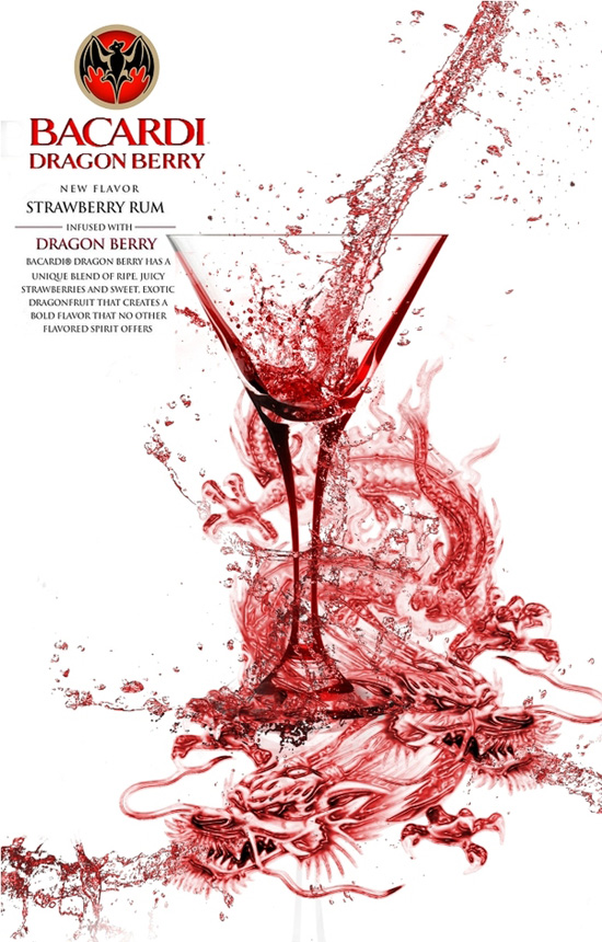 Bacardi Dragon Berry ad