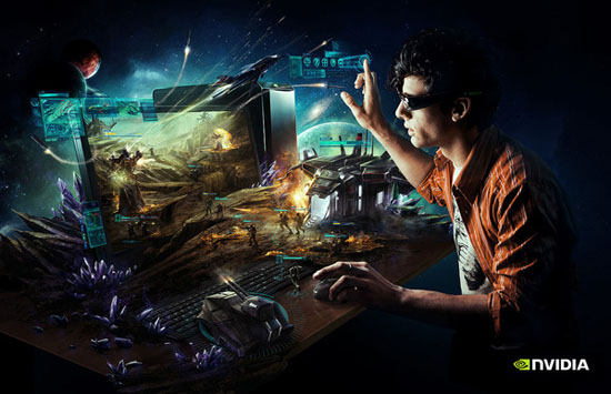 Nvidia 3D Illustration Desktop Ad