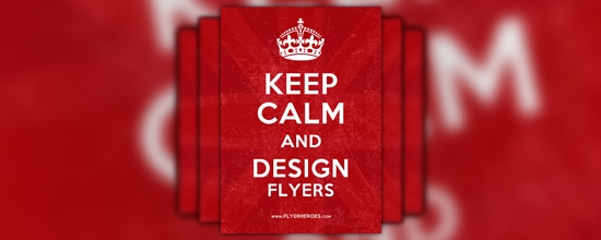 Keep Calm and Carry On Flyer Poster Template