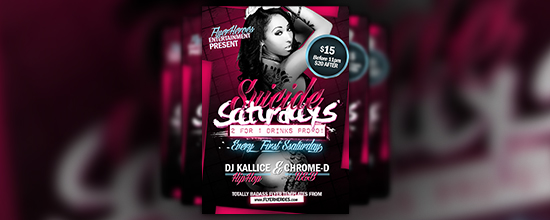 Suicide Saturdays Flyer Template