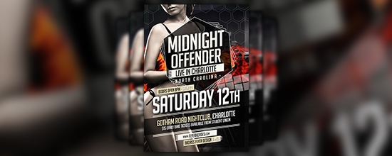 Midnight Offender Flyer Template