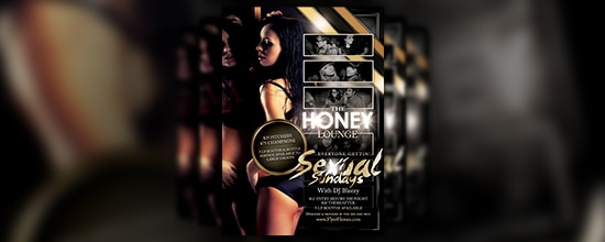 Honey Lounge Flyer Template