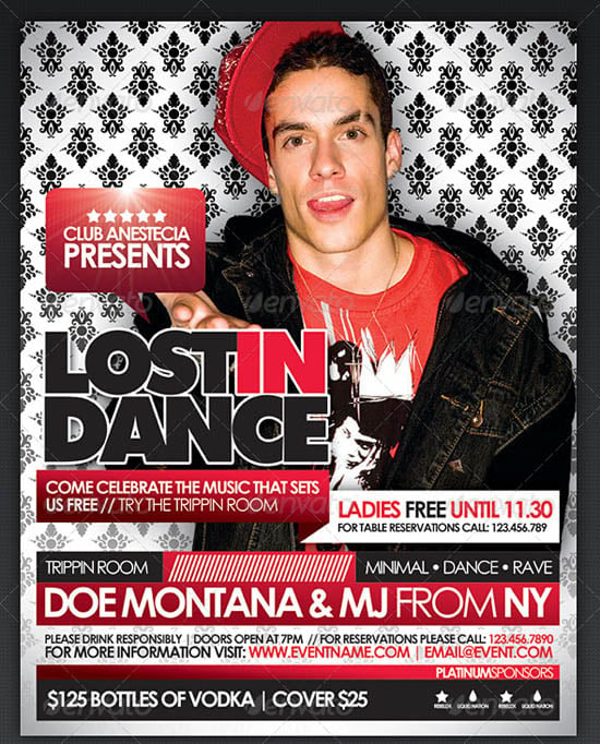 Lost in Dance Flyer Template