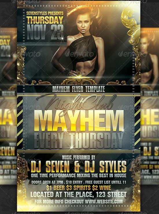 Mayhem Flyer Template