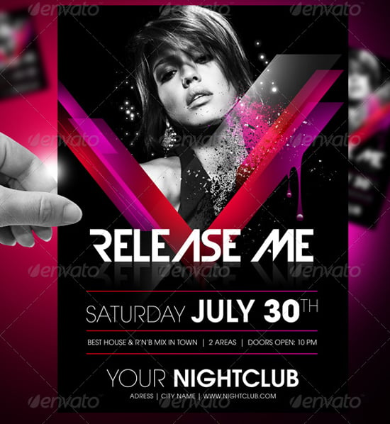 Release Me Party Flyer