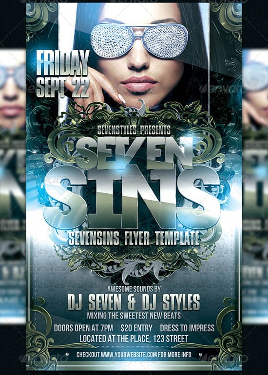 SevenSins Flyer Template