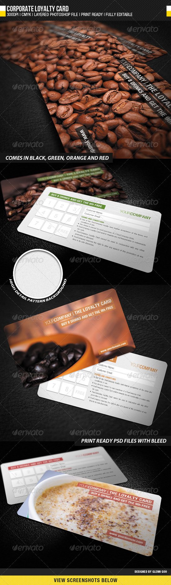 Coffee Corporate Loyalty Card