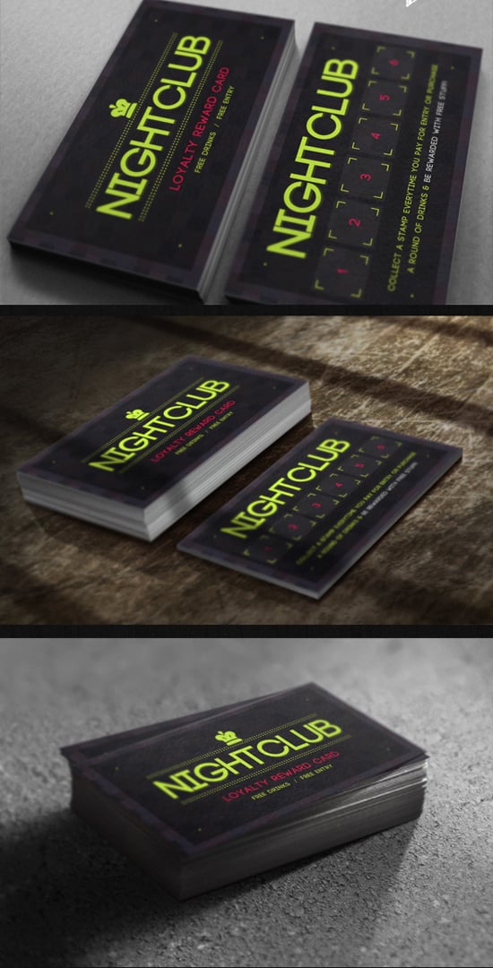 Nightclub Loyalty Card Template