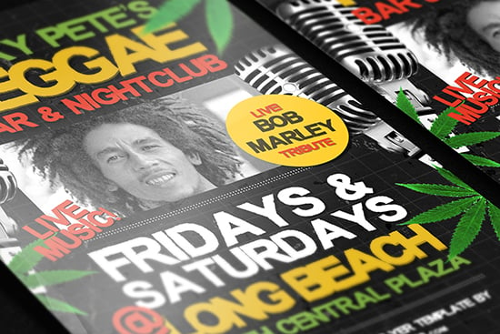 Free Reggae Flyer Template