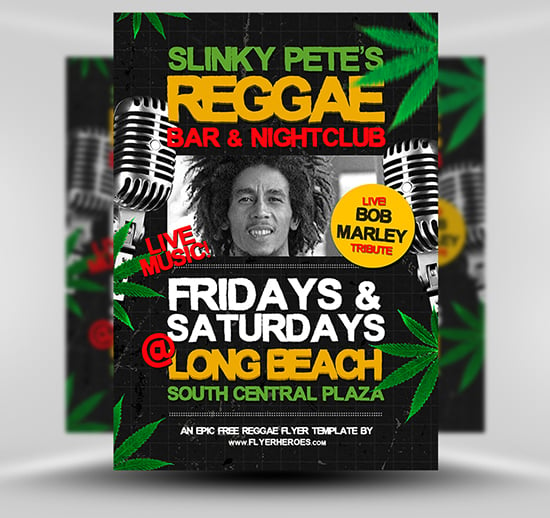 Free Reggae Flyer Template