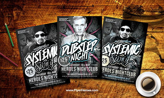 Free Dubstep Flyer Template