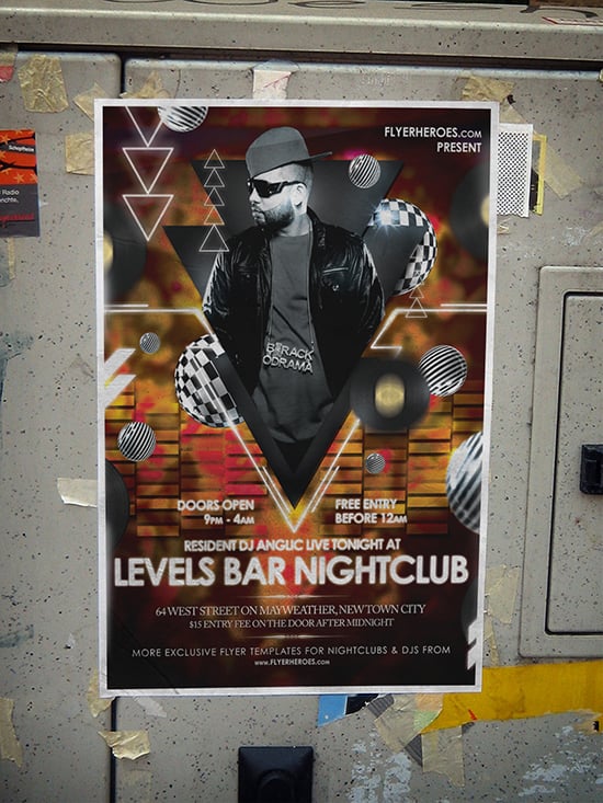 Free Nightclub Poster Template