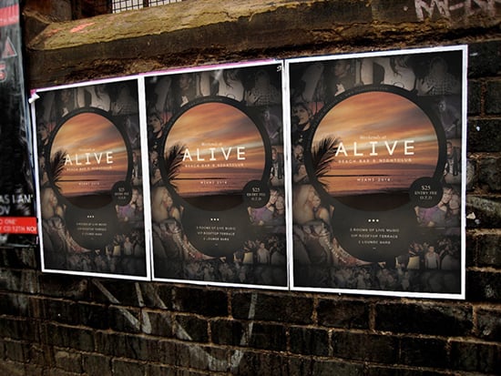 Alive Flyer Template Mockup