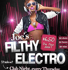 Joe's Filthy Electro Flyer Template