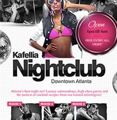 Kafellia Nightclub Flyer Template