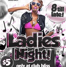 Ladies Night Flyer Template