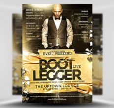 Bootlegger Flyer Template - FlyerHeroes