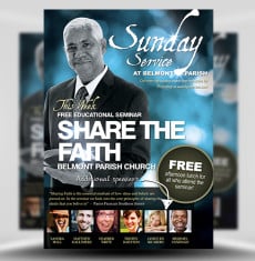 Free Church Revival Flyer Template from flyerheroes.com