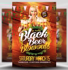 St. Patrick’s Day Black Beer Blowout Flyer