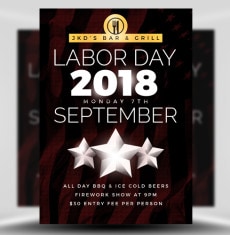 Simple Labor Day Flyer