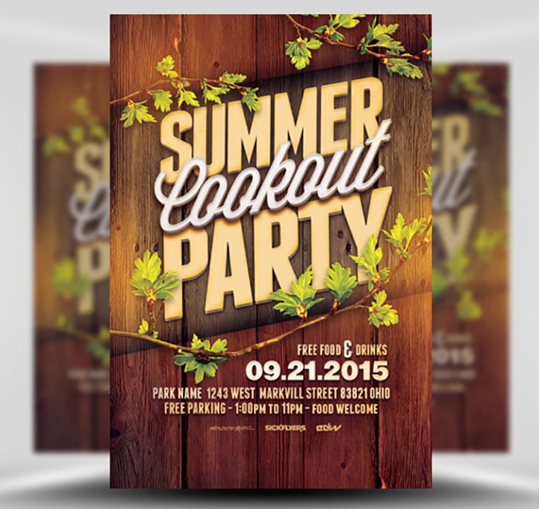 Cookout Flyer Template