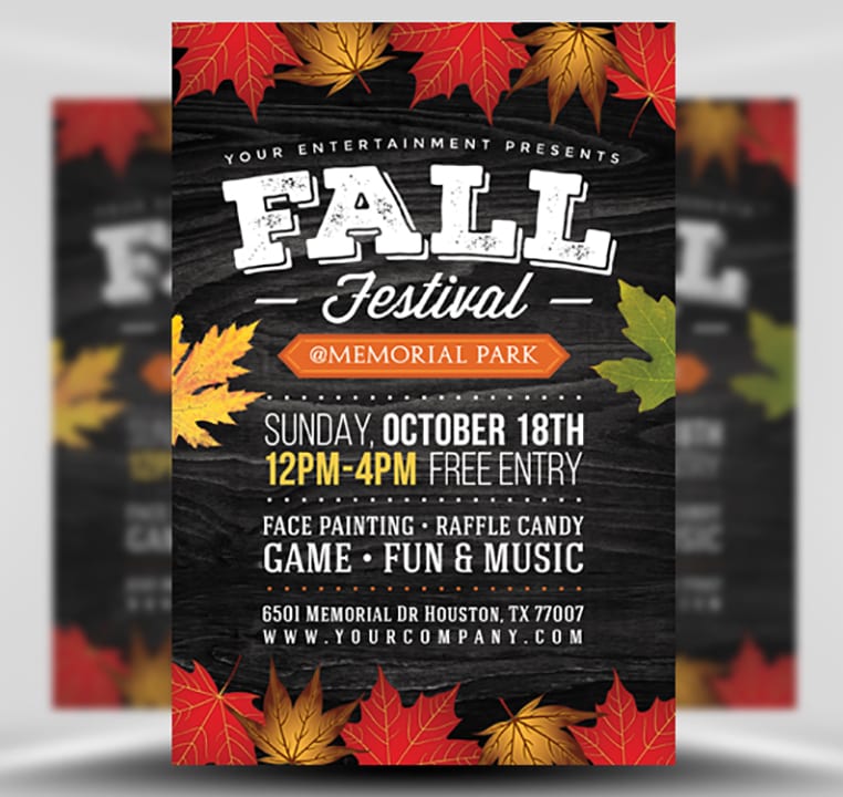 Fall Festival Flyer Design Template from flyerheroes.com