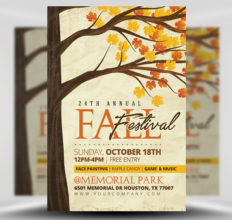 Rustic Event Flyer Rustic Fall Flyer Template - FlyerHeroes