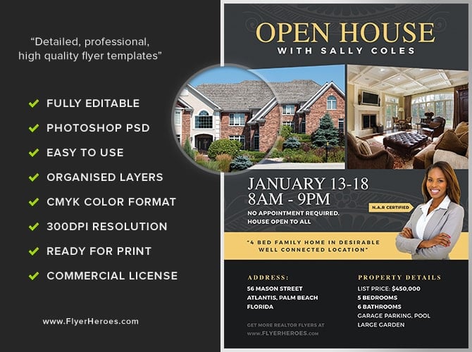 Open House Flyer Template 2 FH 3