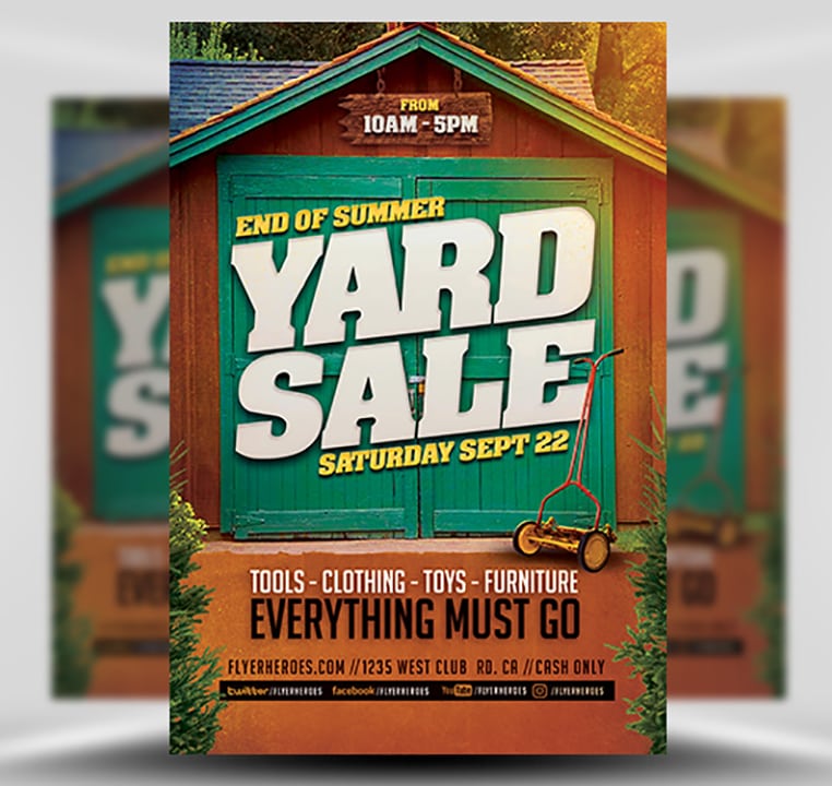 Free Yard Sale Flyer Template