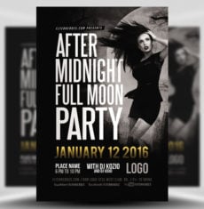 After Midnight Full Moon Flyer