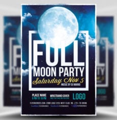 Full Moon Party Flyer