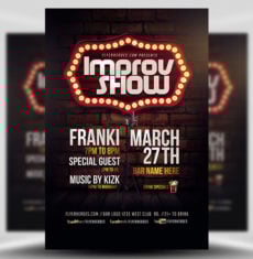 Improv Show Flyer