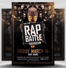 Rap Battle Showdown Flyer