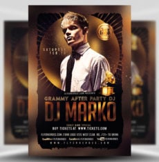 Grammy After Party Flyer
