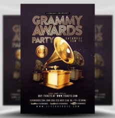 Grammy Awards Party Flyer