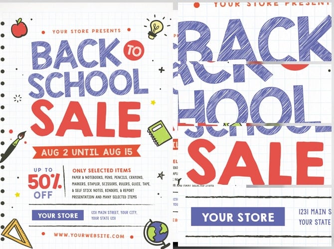 Back to school sale