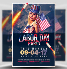 Labor Day Party Flyer v5