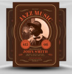 Vintage Jazz Music Flyer