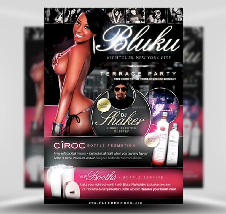 Bluku Nightclub Flyer