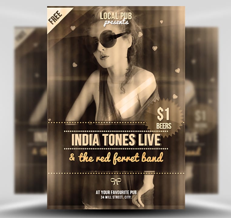 Free Indie Club Flyer