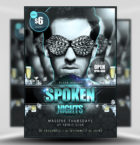 Spoken Nights Free PSD Flyer