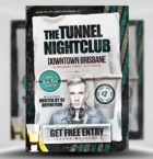 Tunnel Free Nightclub Flyer