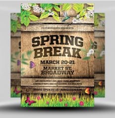 Spring Break Flyer 01 - FlyerHeroes